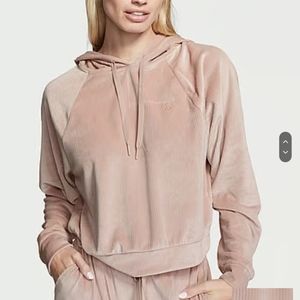 Vs Ribbed Velour hoodie